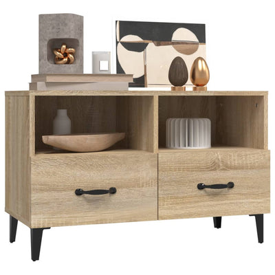 TV-taso Sonoma-tammi 80x36x50 cm tekninen puu