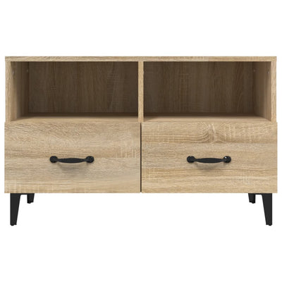 TV-taso Sonoma-tammi 80x36x50 cm tekninen puu
