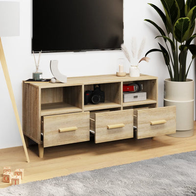 TV-taso Sonoma-tammi 102x36x50 cm tekninen puu