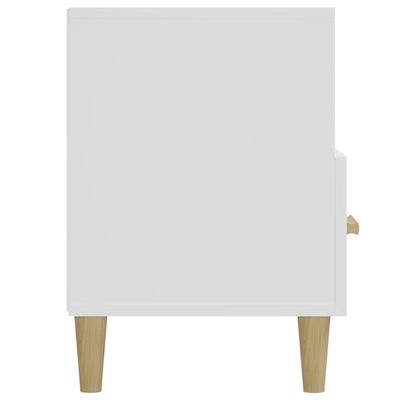 TV-taso korkeakiilto valkoinen 102x36x50 cm tekninen puu