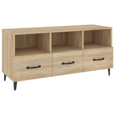 TV-taso Sonoma-tammi 102x35x50 cm tekninen puu
