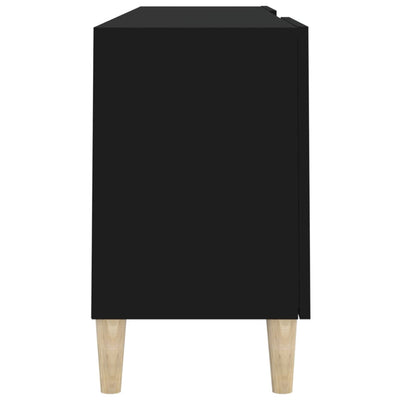 TV-taso musta 150x30x50 cm tekninen puu