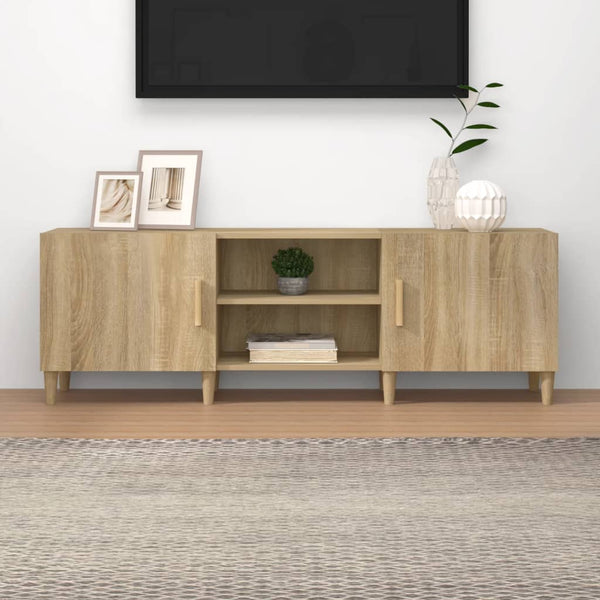 Sonoma-tammi TV-taso 150x30x50 cm teknisestä puusta