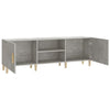 TV-taso betoninharmaa 150x30x50 cm tekninen puu
