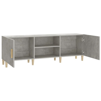 TV-taso betoninharmaa 150x30x50 cm tekninen puu