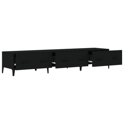 TV-taso musta 150x34,5x30 cm tekninen puu