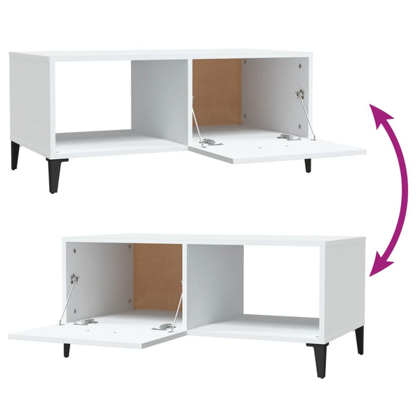 Valkoinen sohvapöytä Szopos 90x50x40cm (puinen)