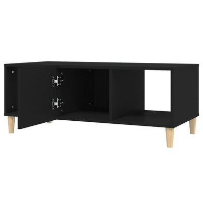 Sohvapöytä musta 102x50x40 cm tekninen puu