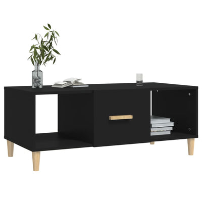 Sohvapöytä musta 102x50x40 cm tekninen puu