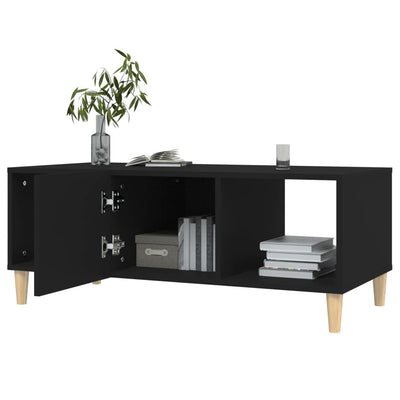 Sohvapöytä musta 102x50x40 cm tekninen puu