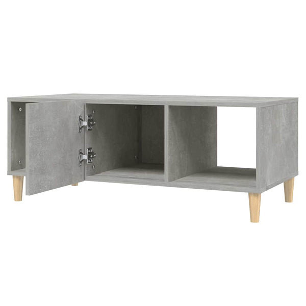 Sohvapöytä betoninharmaa 102x50x40 cm tekninen puu