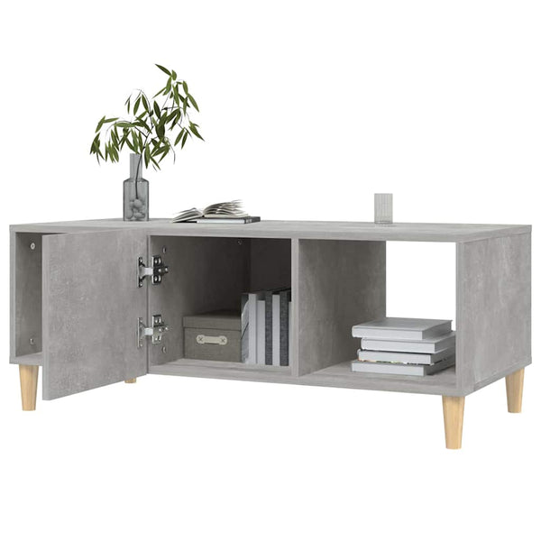 Sohvapöytä betoninharmaa 102x50x40 cm tekninen puu