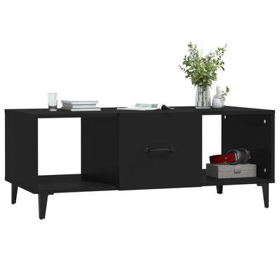 Sohvapöytä musta 102x50x40 cm tekninen puu