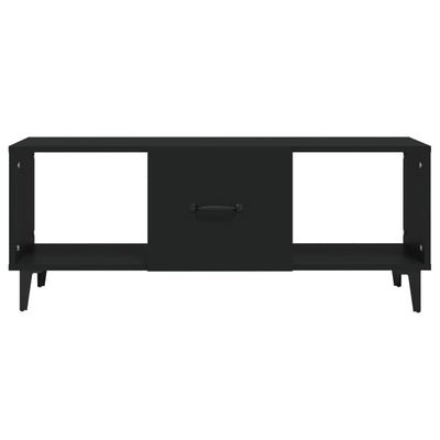 Sohvapöytä musta 102x50x40 cm tekninen puu