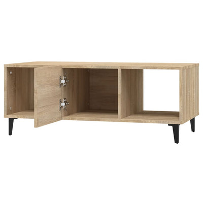 Sohvapöytä Sonoma-tammi 102x50x40 cm tekninen puu