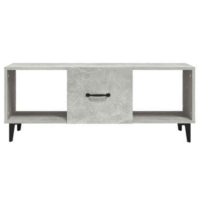 Sohvapöytä betoninharmaa 102x50x40 cm tekninen puu
