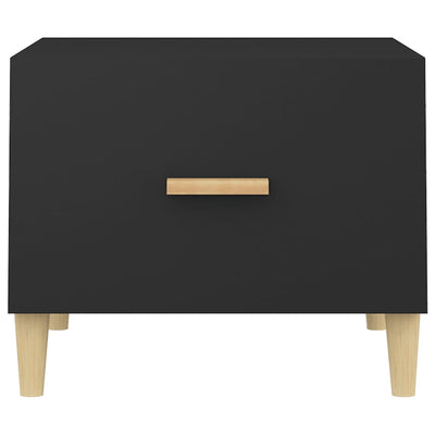 Sohvapöydät 2 kpl musta 50x50x40 cm tekninen puu