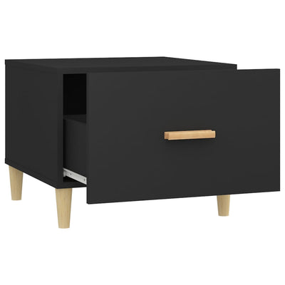 Sohvapöydät 2 kpl musta 50x50x40 cm tekninen puu
