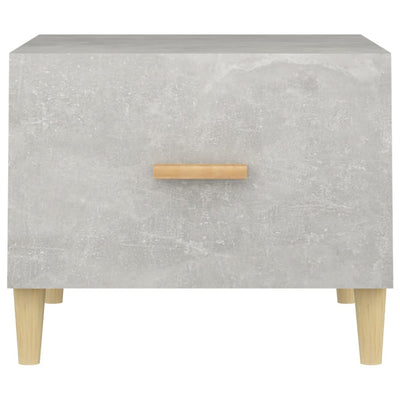 Sohvapöydät 2 kpl betoninharmaa 50x50x40 cm tekninen puu