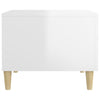 Valkoinen sohvapöytä Cately 50x50x40cm (korkeakiilto, puinen)