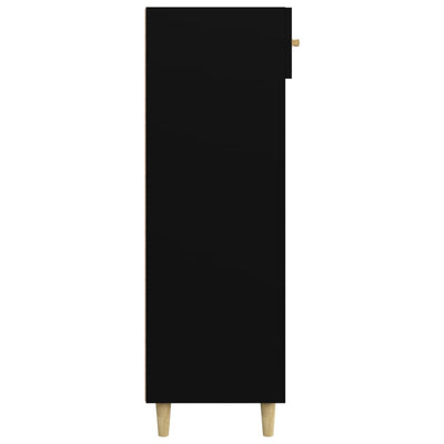 Kenkäkaappi musta 60x35x105 cm tekninen puu