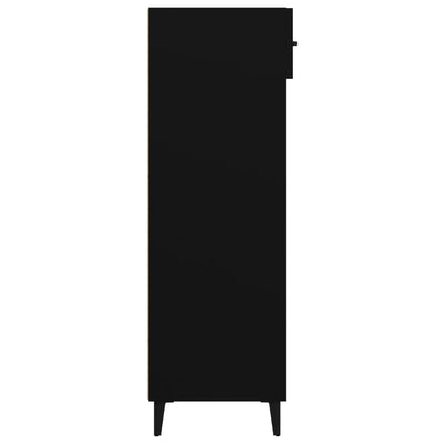 Kenkäkaappi musta 60x35x105 cm tekninen puu