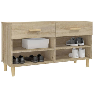 Kenkäkaappi Sonoma-tammi 102x35x55 cm tekninen puu