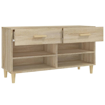 Kenkäkaappi Sonoma-tammi 102x35x55 cm tekninen puu