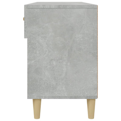 Kenkäkaappi betoninharmaa 102x35x55 cm tekninen puu