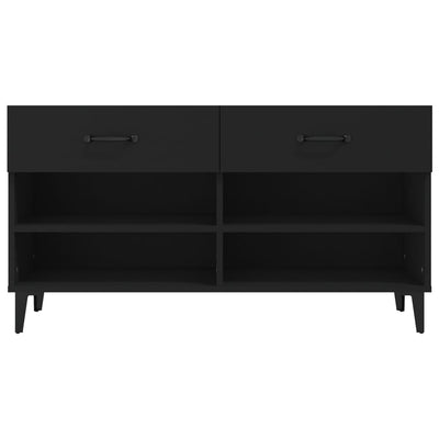 Musta kenkäkaappi Hristachi 102x35x55cm (puinen)