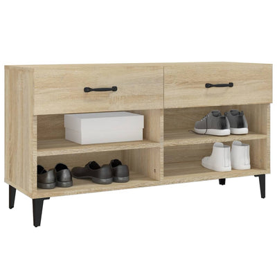 Kenkäkaappi Sonoma-tammi 102x35x55 cm tekninen puu