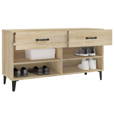 Kenkäkaappi Sonoma-tammi 102x35x55 cm tekninen puu