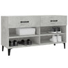 Kenkäkaappi betoninharmaa 102x35x55 cm tekninen puu