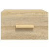 Sonoma-tammi seinäkiinnitettävät yöpöydät Bob 35x35x20cm (2 kpl)