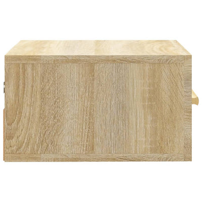 Sonoma-tammi seinäkiinnitettävät yöpöydät Bob 35x35x20cm (2 kpl)