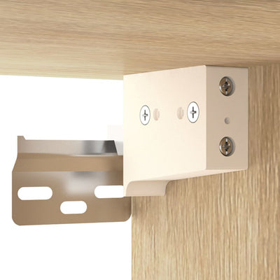 Sonoma-tammi seinäkiinnitettävät yöpöydät Bob 35x35x20cm (2 kpl)