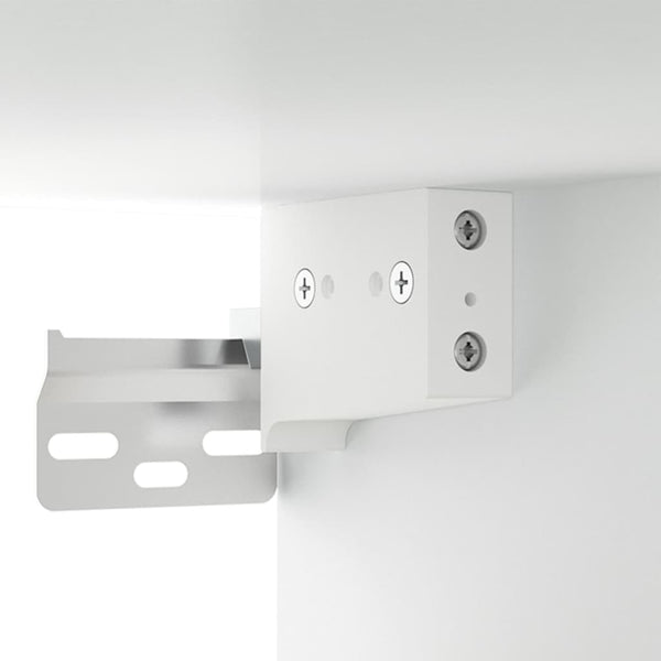 Seinäkiinnitettävä yöpöytä valkoinen 35x35x20 cm