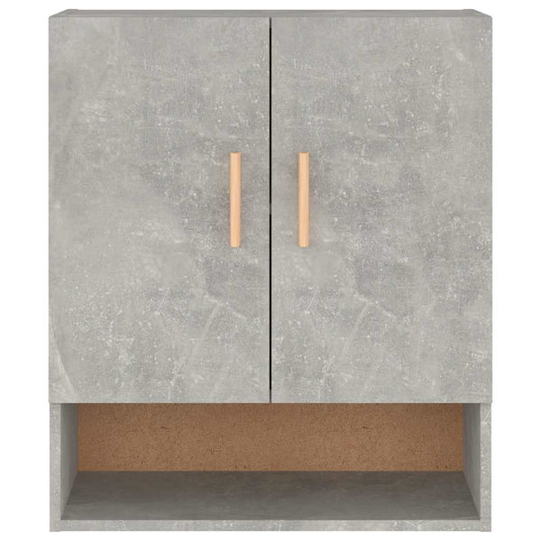 Seinäkaappi betoninharmaa 60x31x70 cm tekninen puu