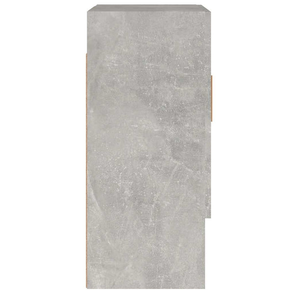 Seinäkaappi betoninharmaa 60x31x70 cm tekninen puu