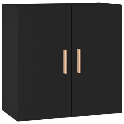 Seinäkaappi musta 60x30x60 cm tekninen puu