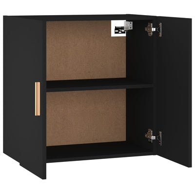 Seinäkaappi musta 60x30x60 cm tekninen puu