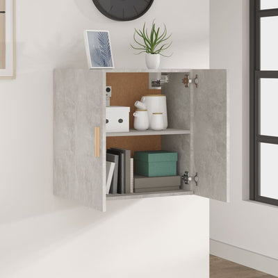 Seinäkaappi betoninharmaa 60x30x60 cm tekninen puu