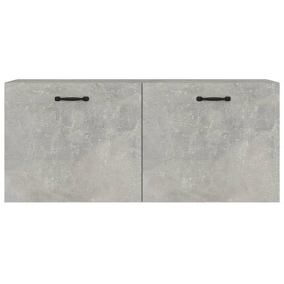 Seinäkaappi betoninharmaa 80x36,5x35 cm tekninen puu