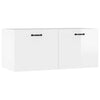 Valkoinen seinäkaappi Vance 80x36,5x35cm (korkeakiilto, puinen)