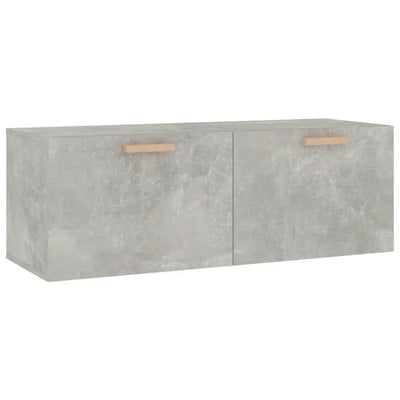 Seinäkaappi betoninharmaa 100x36,5x35 cm tekninen puu