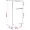 Senkit 2 kpl savutammi 30x30x70 cm tekninen puu
