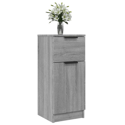 Senkit 2 kpl harmaa Sonoma 30x30x70 cm tekninen puu