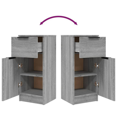 Harmaa senkit Gombos 30x30x70cm (2 kpl puinen)