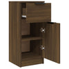 Senkit 2 kpl ruskea tammi 30x30x70 cm tekninen puu