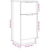 Senkit 2 kpl ruskea tammi 30x30x70 cm tekninen puu